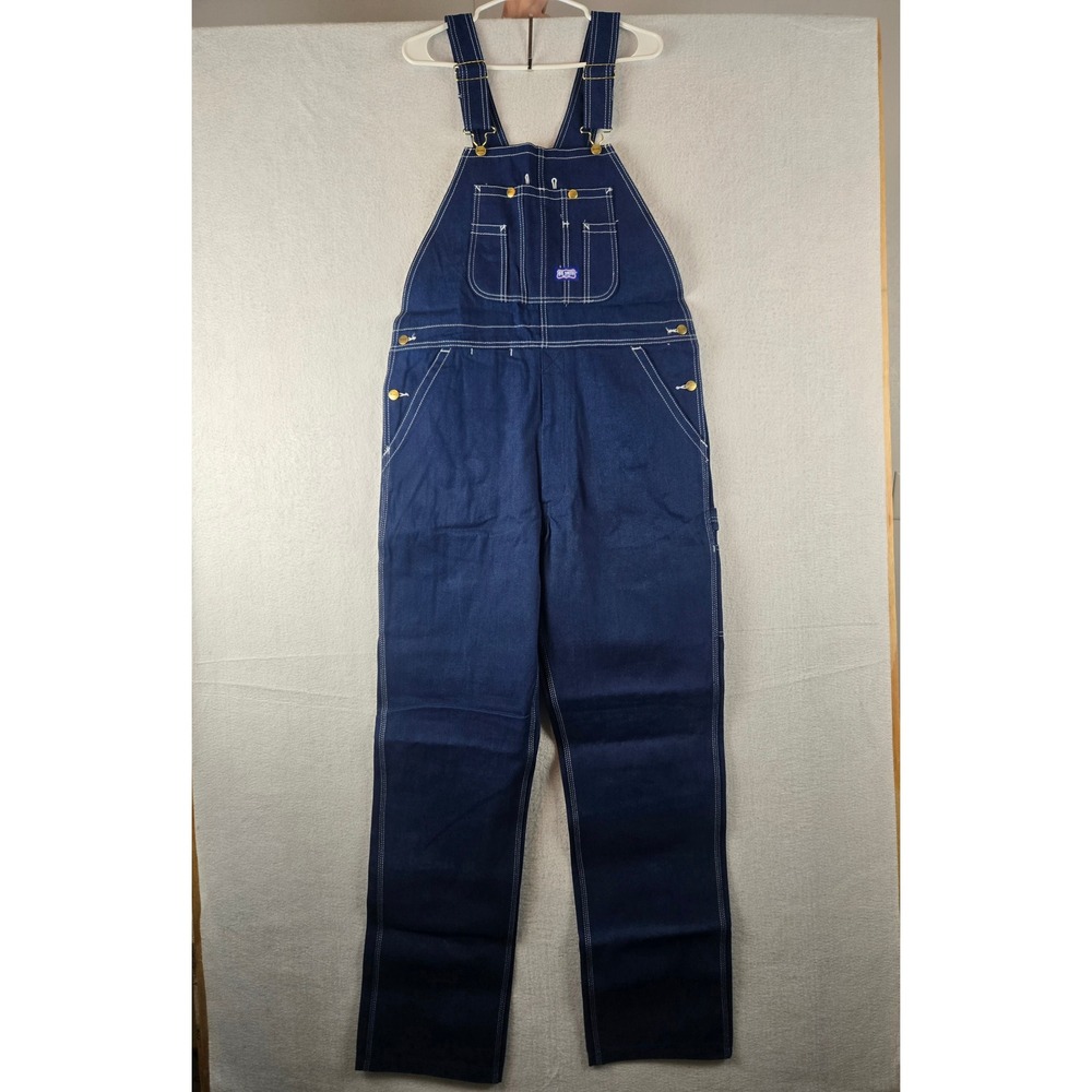 Big Smith Mens Denim Bib Overalls 36‎ x 36 Original Fit Blue
